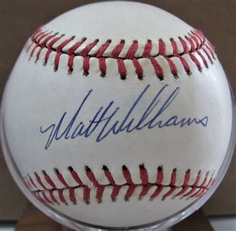 matt williams signed baseball