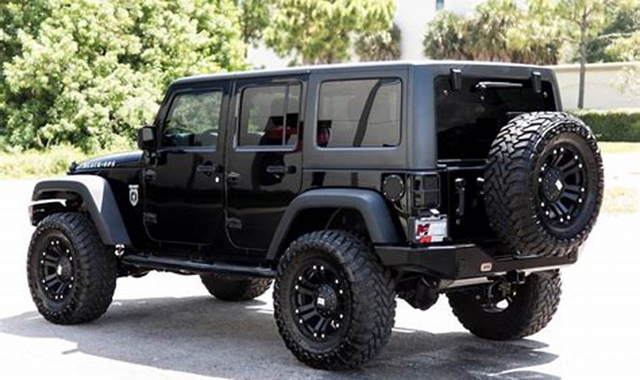 matte black jeep wrangler unlimited for sale