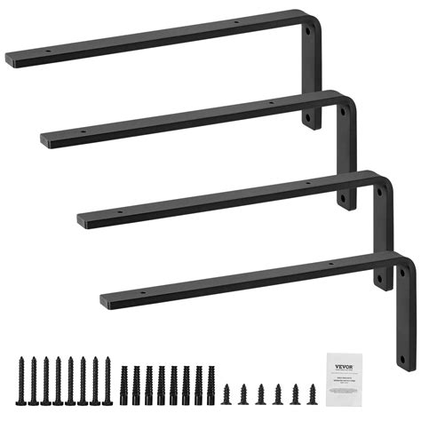 Matte Black Floating Shelf Brackets