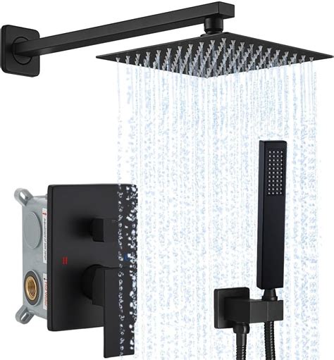 Matte Black Shower Faucet System