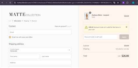 Matte Collection Codes