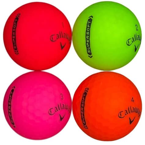 matte colored golf balls