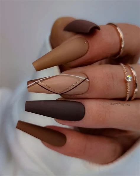 matte nail designs long