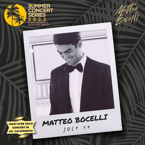 matteo bocelli upcoming events