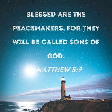 matthew 5 9 meaning peacemaker