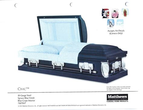 matthews casket price list