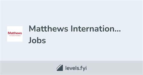 matthews international careers