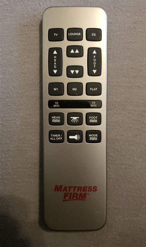 Mattress Firm 600 Remote Control Manual