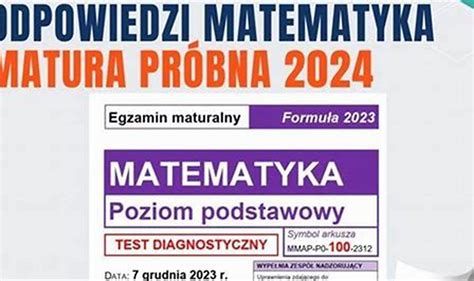 matura 2024 matematyka wymagania