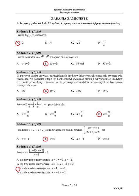 matura podstawowa matematyka 2019