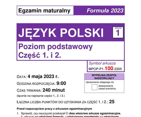 matura probna 2024 polski