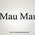mau meaning in english