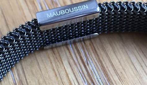 Mauboussin Bracelet Homme Acier Noir Or Blanc Moi Non Plus Neuf Ref