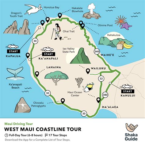 The 'Iao Valley fullscreen map Maui travel, Trail guide, Map