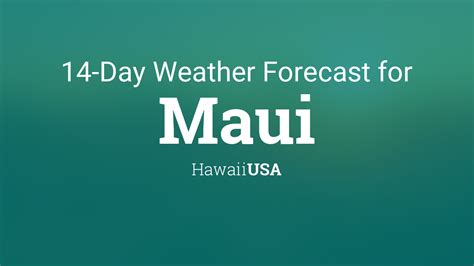maui local weather forecast