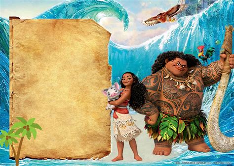 Maui Printable Invitations Moana