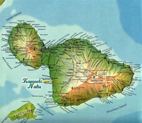Maui Printable Map Large