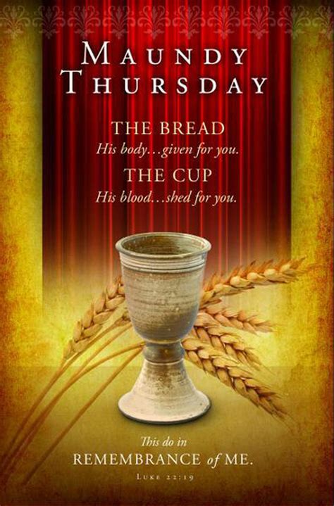 maundy thursday bulletin covers free