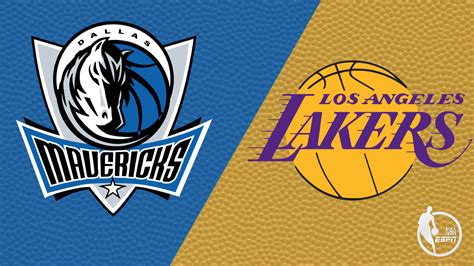 mavericks vs lakers espn