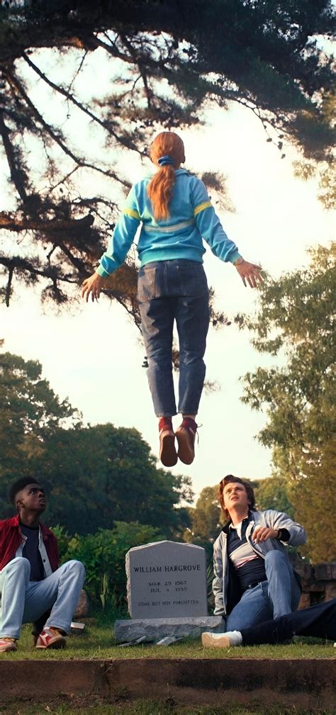 Max Flying Stranger Things Wallpaper