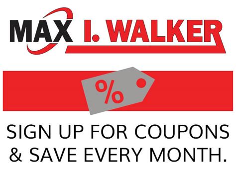 Max I Walker Printable Coupons