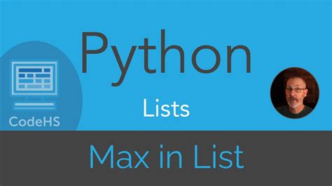 max in list python codehs