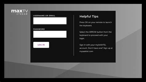 max tv media login