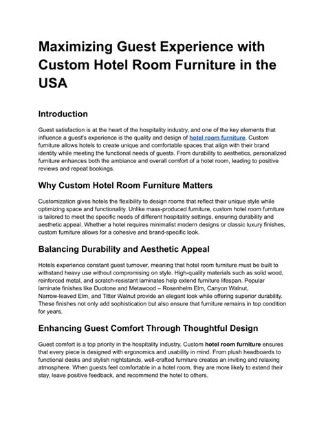 maximizing hotel experience