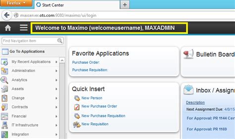maximo 2.0 sign in