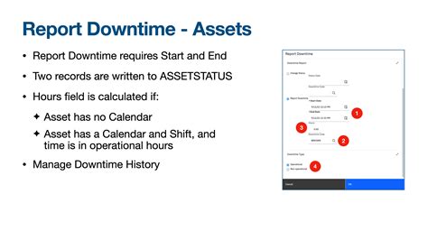 maximo asset downtime