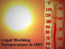 maximum legal working temperature uk