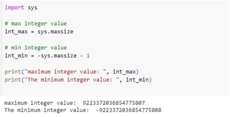maximum value of integer in python 3