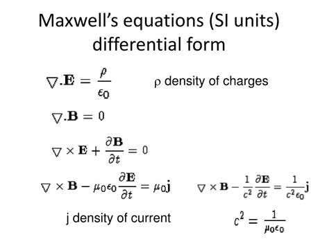 Maxwell’s Equations Equivalent Currents Maxwell’s Equations in Integral