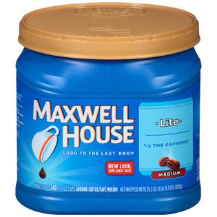 maxwell house coffee lite 1/2 the caffeine