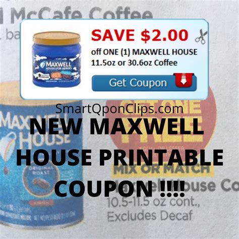 Maxwell House Printable Coupons