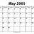 may 14 2005 calendar
