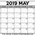 may 2019 calendar printable