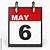 may 6 calendar