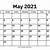 may calendar 2021 printable