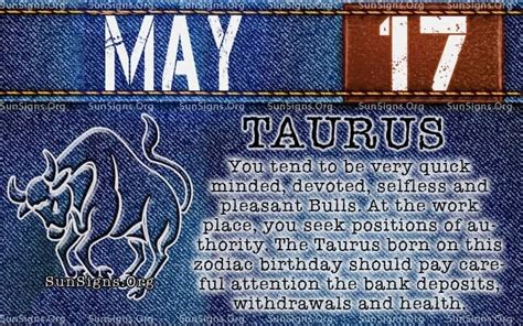 may 17 zodiac horoscope