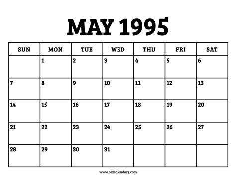may 1995 telugu calendar
