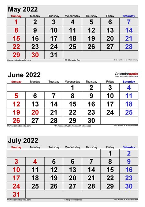 may 2022 and june 2022 calendar