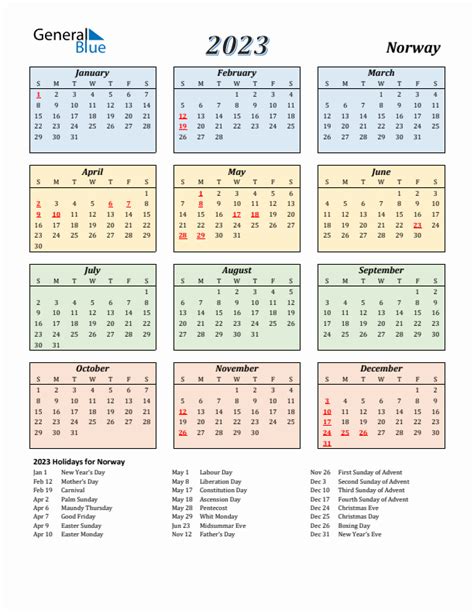 may 2023 calendar norway