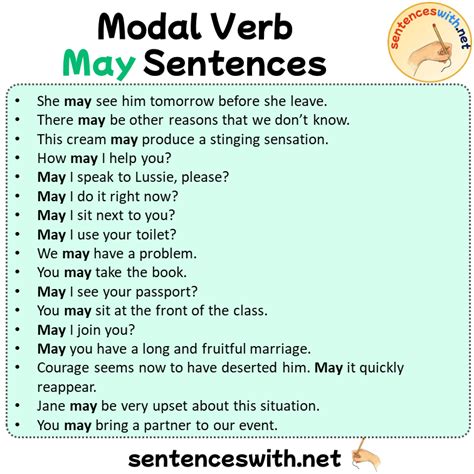 may in a sentence permission examples