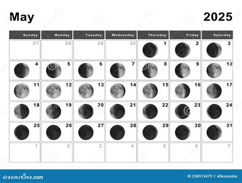 May Moon Calendar
