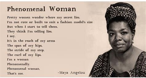 maya angelou phenomenal woman