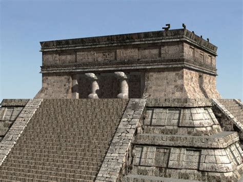 mayan temple 3d model