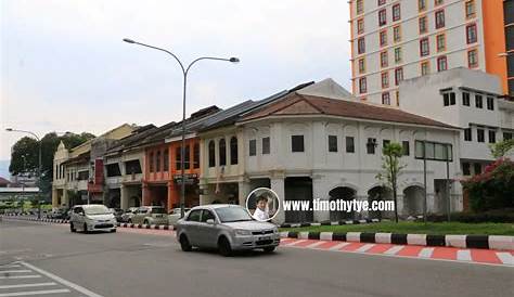 Ipoh, Malaysia. Jalan Sultan Idris Shah Street Scene and Local