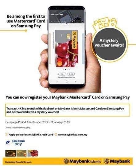 maybank credit card samsung pay