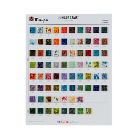 Mayco Jungle Gems Chart